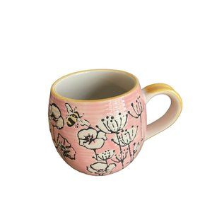 Taimei Teatime Ceramic Coffee Mug , 16.9-oz Flowers and Bees